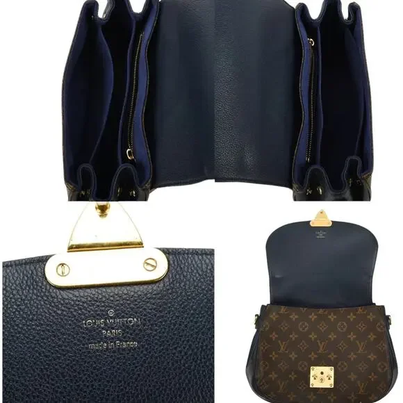 💎✨BEAUTIFUL✨💎Authentic Louis Vuitton Eden MM Monogram Navy Leather - Picture 7 of 9